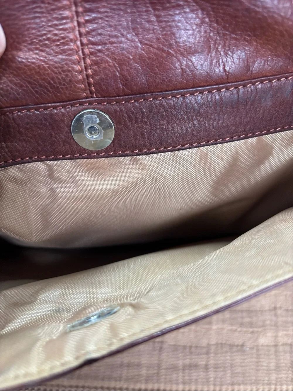 Vintage Y2K Osgoode Marley Full-Grain Leather Messenger Bag